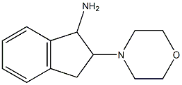 2-morpholin-4-yl-2,3-dihydro-1H-inden-1-ylamine Struktur