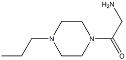 2-oxo-2-(4-propylpiperazin-1-yl)ethanamine Struktur