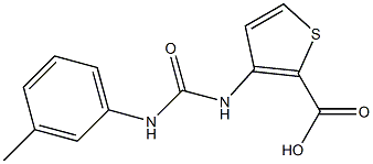 3-({[(3-methylphenyl)amino]carbonyl}amino)thiophene-2-carboxylic acid Struktur