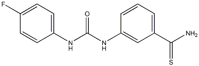 3-({[(4-fluorophenyl)amino]carbonyl}amino)benzenecarbothioamide Struktur