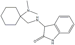 3-({[1-(dimethylamino)cyclohexyl]methyl}amino)-2,3-dihydro-1H-indol-2-one Struktur