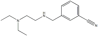 3-({[2-(diethylamino)ethyl]amino}methyl)benzonitrile Struktur