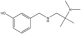 3-({[2-(dimethylamino)-2-methylpropyl]amino}methyl)phenol Struktur