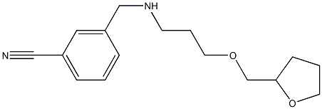 3-({[3-(oxolan-2-ylmethoxy)propyl]amino}methyl)benzonitrile Struktur