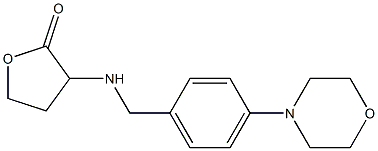 3-({[4-(morpholin-4-yl)phenyl]methyl}amino)oxolan-2-one Struktur