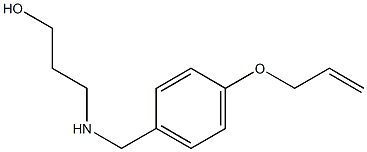 3-({[4-(prop-2-en-1-yloxy)phenyl]methyl}amino)propan-1-ol Struktur