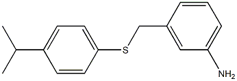 3-({[4-(propan-2-yl)phenyl]sulfanyl}methyl)aniline Struktur