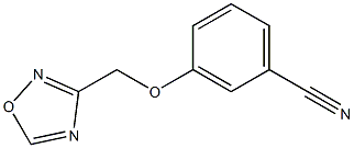 3-(1,2,4-oxadiazol-3-ylmethoxy)benzonitrile Struktur