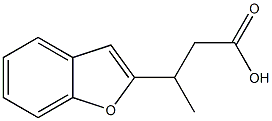 3-(1-benzofuran-2-yl)butanoic acid Struktur