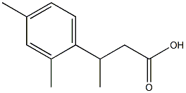 3-(2,4-dimethylphenyl)butanoic acid Struktur