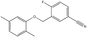 3-(2,5-dimethylphenoxymethyl)-4-fluorobenzonitrile Struktur