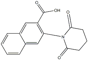 3-(2,6-dioxopiperidin-1-yl)naphthalene-2-carboxylic acid Struktur