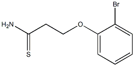 3-(2-bromophenoxy)propanethioamide Struktur