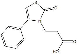 3-(2-oxo-4-phenyl-1,3-thiazol-3(2H)-yl)propanoic acid Struktur