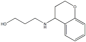 3-(3,4-dihydro-2H-1-benzopyran-4-ylamino)propan-1-ol Struktur