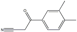 3-(3,4-dimethylphenyl)-3-oxopropanenitrile Struktur