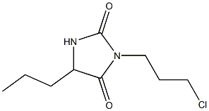 3-(3-chloropropyl)-5-propylimidazolidine-2,4-dione Struktur