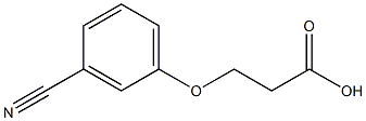 3-(3-cyanophenoxy)propanoic acid Struktur