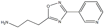 3-(3-pyridin-3-yl-1,2,4-oxadiazol-5-yl)propan-1-amine Struktur