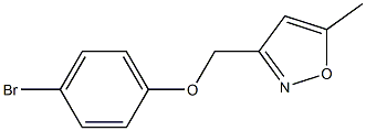 3-(4-bromophenoxymethyl)-5-methyl-1,2-oxazole Struktur