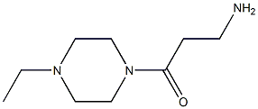 3-(4-ethylpiperazin-1-yl)-3-oxopropan-1-amine Struktur