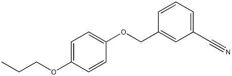 3-(4-propoxyphenoxymethyl)benzonitrile Struktur