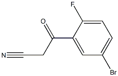 3-(5-bromo-2-fluorophenyl)-3-oxopropanenitrile Struktur