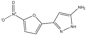 3-(5-nitro-2-furyl)-1H-pyrazol-5-amine Struktur