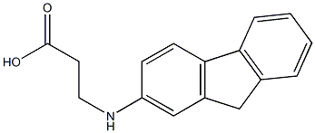 3-(9H-fluoren-2-ylamino)propanoic acid Struktur