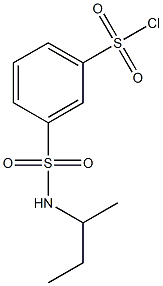 3-(butan-2-ylsulfamoyl)benzene-1-sulfonyl chloride Struktur