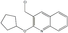 3-(chloromethyl)-2-(cyclopentyloxy)quinoline Struktur