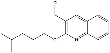 3-(chloromethyl)-2-[(4-methylpentyl)oxy]quinoline Struktur