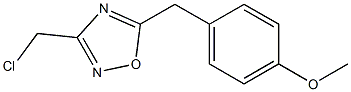 3-(chloromethyl)-5-[(4-methoxyphenyl)methyl]-1,2,4-oxadiazole Struktur