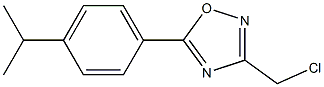 3-(chloromethyl)-5-[4-(propan-2-yl)phenyl]-1,2,4-oxadiazole Struktur