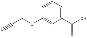 3-(cyanomethoxy)benzoic acid Struktur