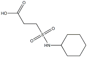 3-(cyclohexylsulfamoyl)propanoic acid Struktur