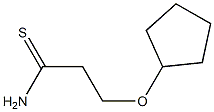 3-(cyclopentyloxy)propanethioamide Struktur