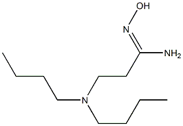 3-(dibutylamino)-N'-hydroxypropanimidamide Struktur