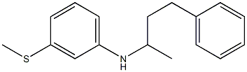 3-(methylsulfanyl)-N-(4-phenylbutan-2-yl)aniline Struktur