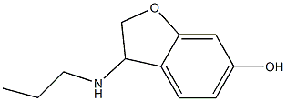 3-(propylamino)-2,3-dihydro-1-benzofuran-6-ol Struktur