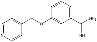 3-(pyridin-4-ylmethoxy)benzenecarboximidamide Struktur