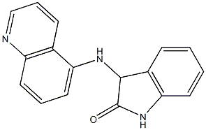 3-(quinolin-5-ylamino)-2,3-dihydro-1H-indol-2-one Struktur