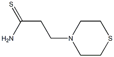 3-(thiomorpholin-4-yl)propanethioamide Struktur