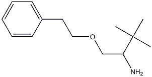 3,3-dimethyl-1-(2-phenylethoxy)butan-2-amine Struktur