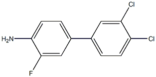 3',4'-dichloro-3-fluoro-1,1'-biphenyl-4-amine Struktur