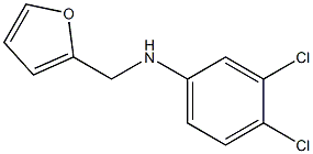 3,4-dichloro-N-(furan-2-ylmethyl)aniline Struktur