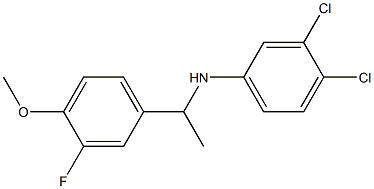 3,4-dichloro-N-[1-(3-fluoro-4-methoxyphenyl)ethyl]aniline Struktur