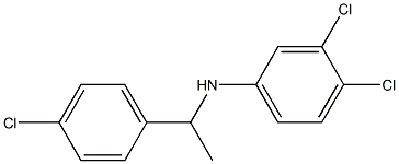 3,4-dichloro-N-[1-(4-chlorophenyl)ethyl]aniline Struktur