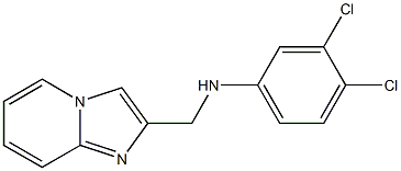 3,4-dichloro-N-{imidazo[1,2-a]pyridin-2-ylmethyl}aniline Struktur