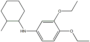 3,4-diethoxy-N-(2-methylcyclohexyl)aniline Struktur